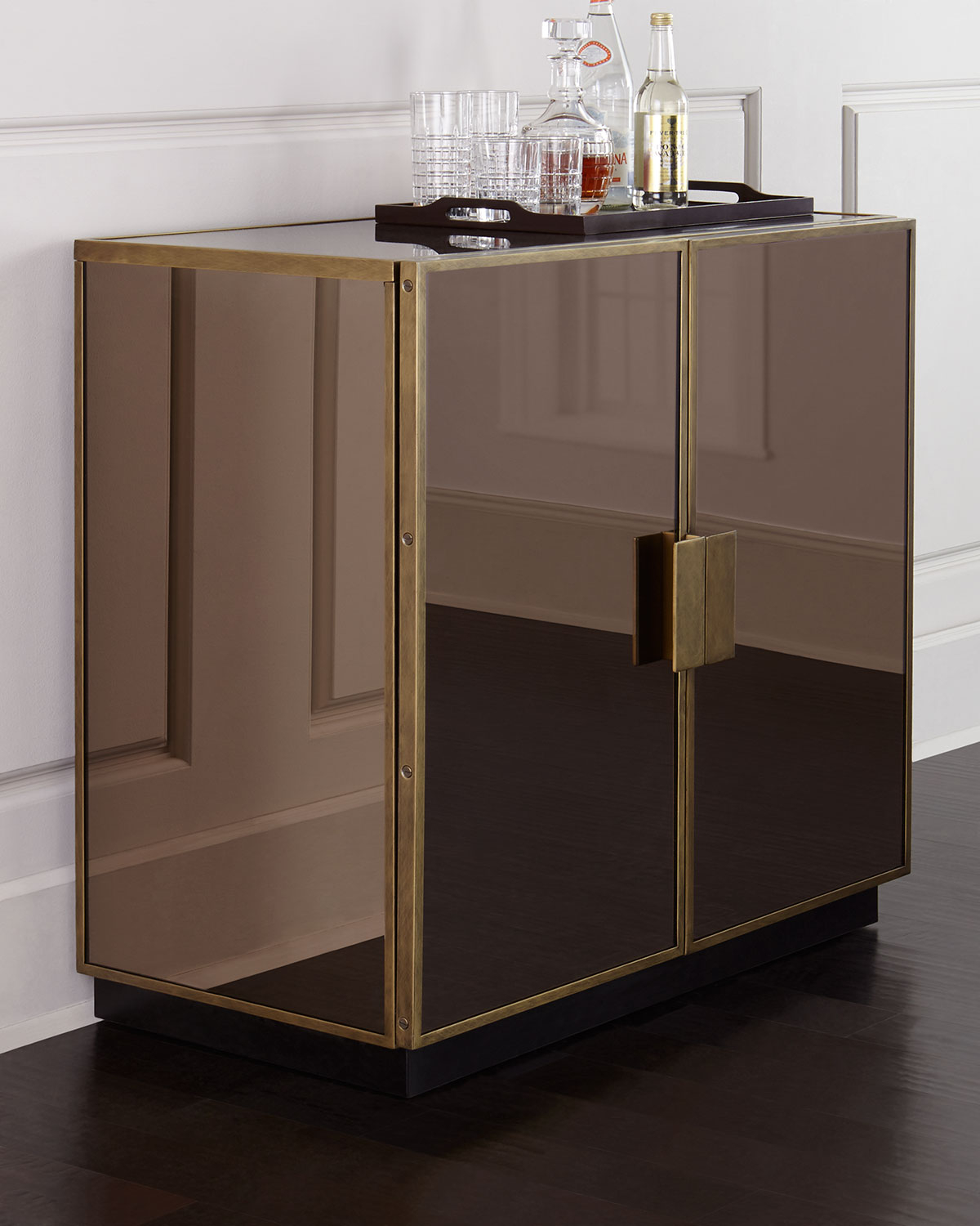 Elsa Mirrored Bar Cabinet with regard to sizing 1200 X 1500