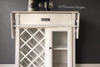Farmhouse Style Winebar Cabinet In Antique White Chicken intended for size 870 X 960