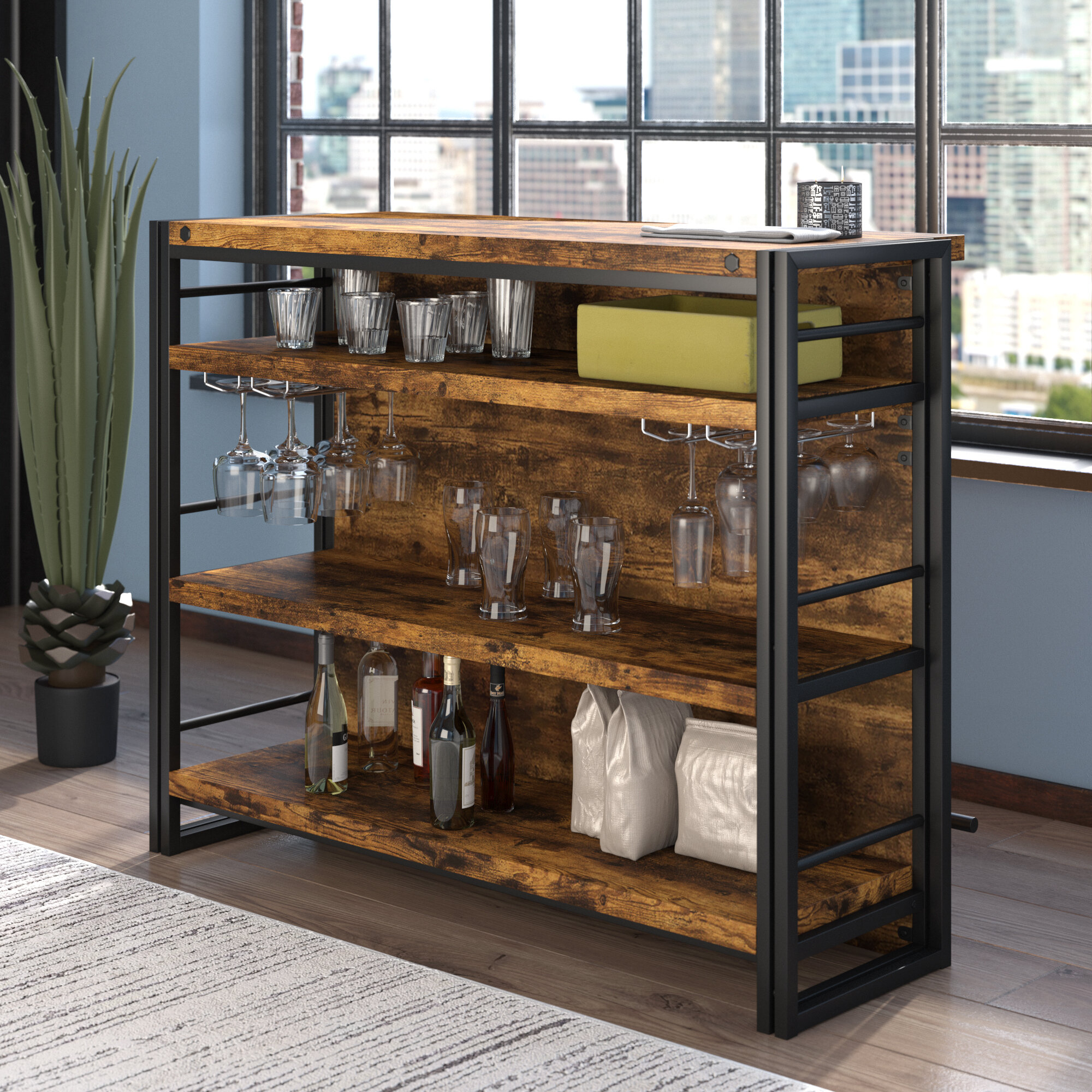 Felicita Bar With Wine Storage for dimensions 2000 X 2000