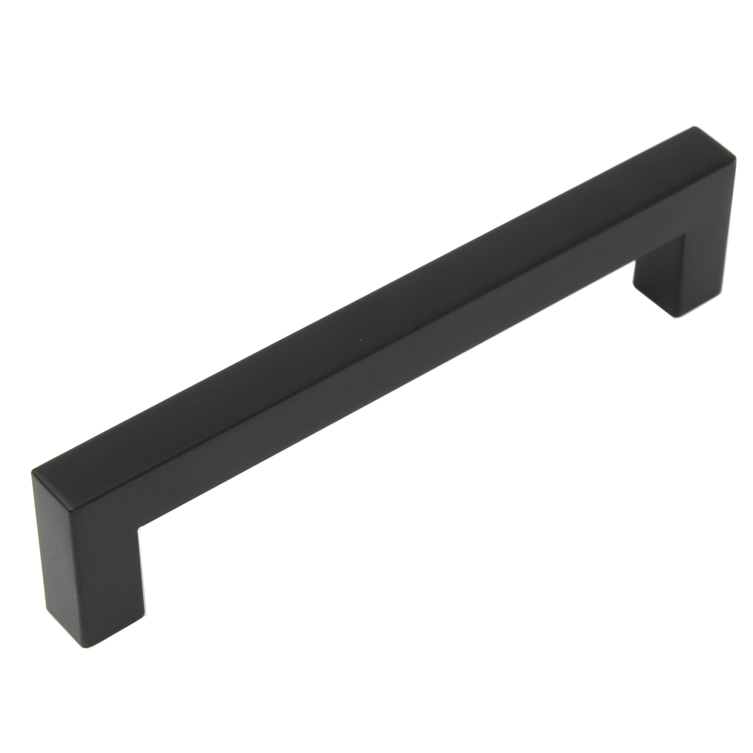 Flat Black Square Bar Cabinet Pulls 5 Hole Center 128mm Modern Stainless Steel Kitchen Cabinet Hardwaredrawer Handles Walmart intended for dimensions 3121 X 3121