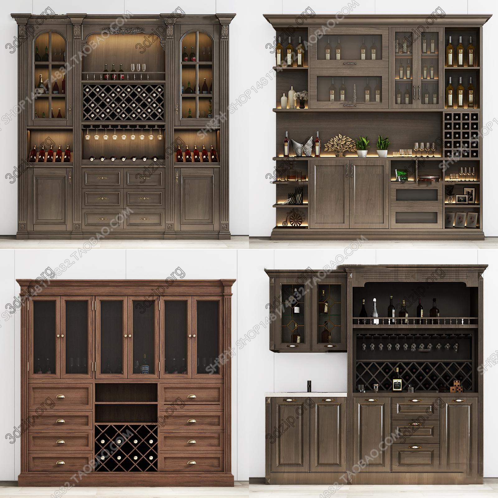 Free 3d Model Neoclassical Wine Cabinet Th Vin 3d T Ru with measurements 1600 X 1600