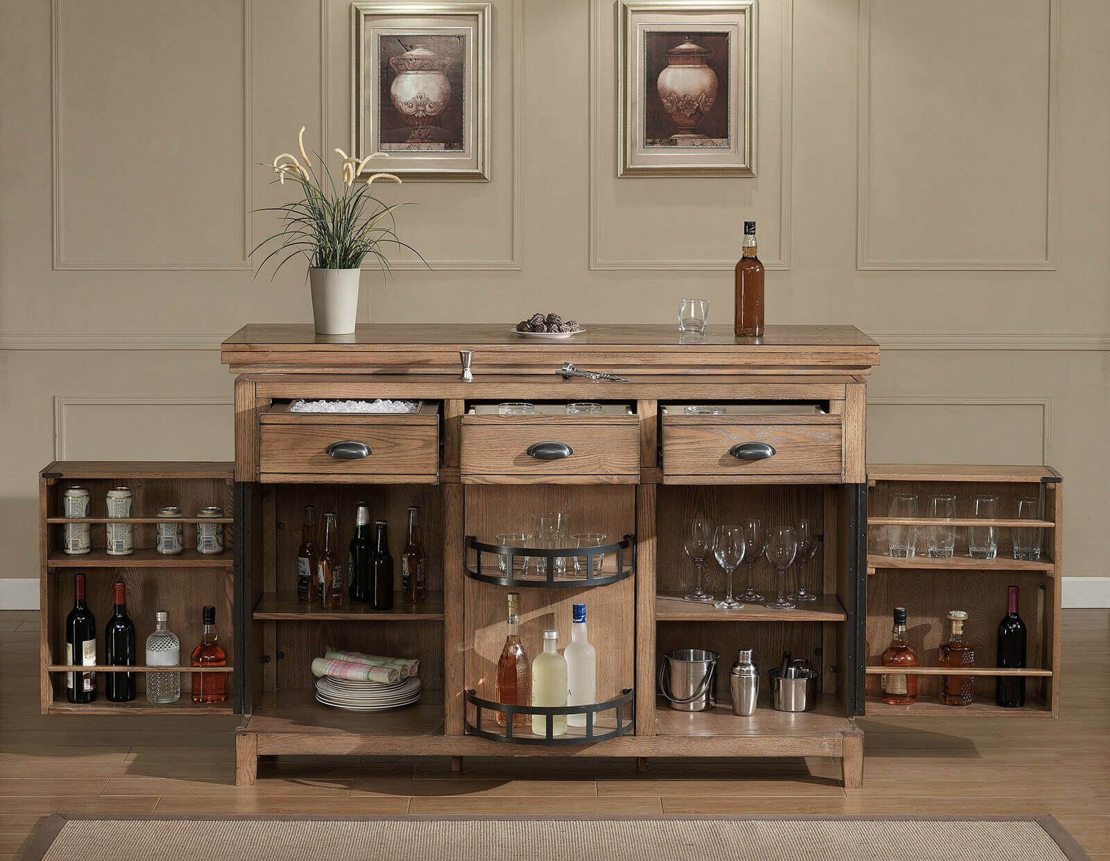 Furniture Elegant Bar Cabinets With Wooden Floors Types regarding size 1600 X 1242