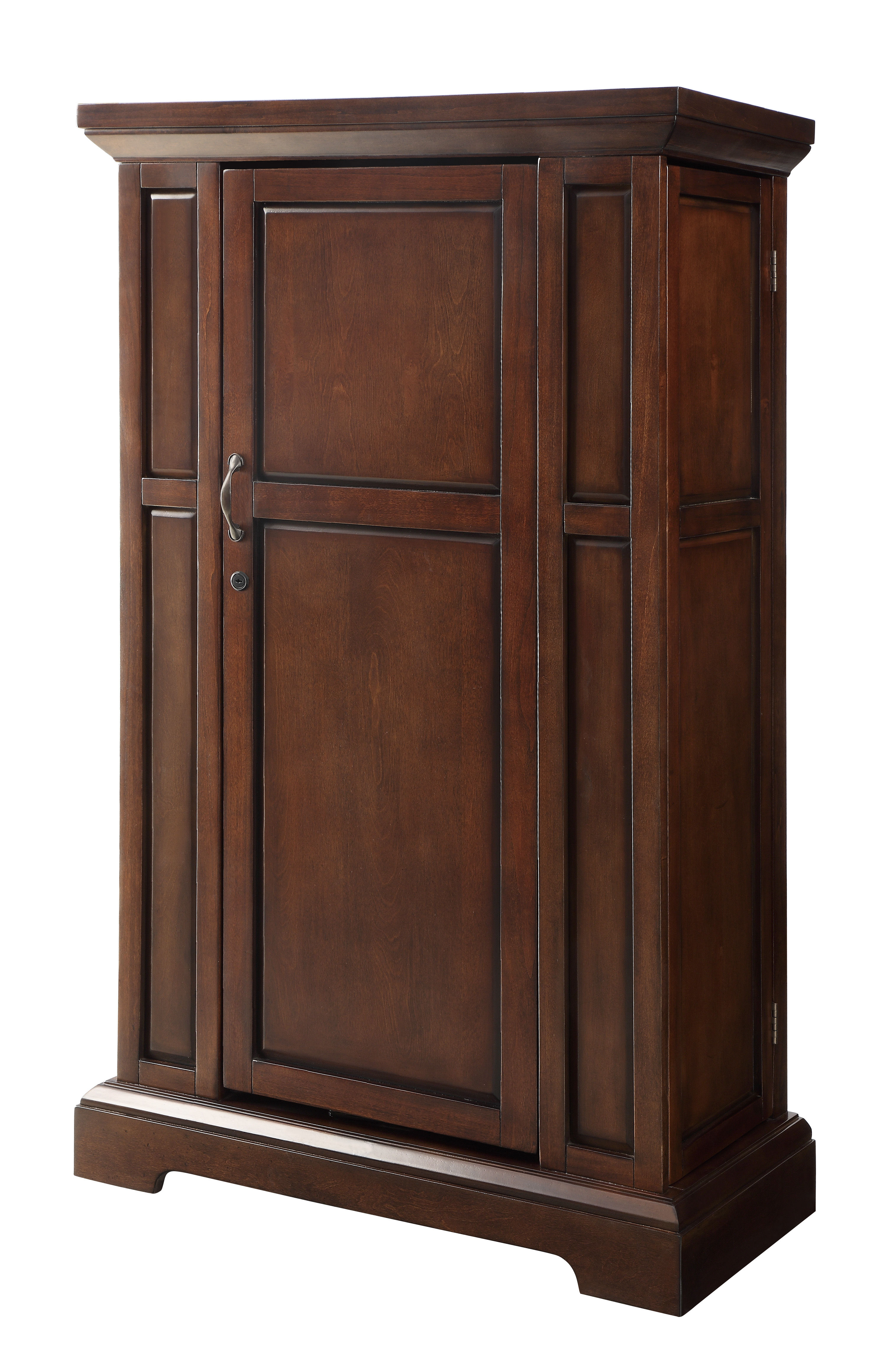 Home Elegance Snifter Cherry Wine Cabinet With Lock throughout size 3000 X 4639