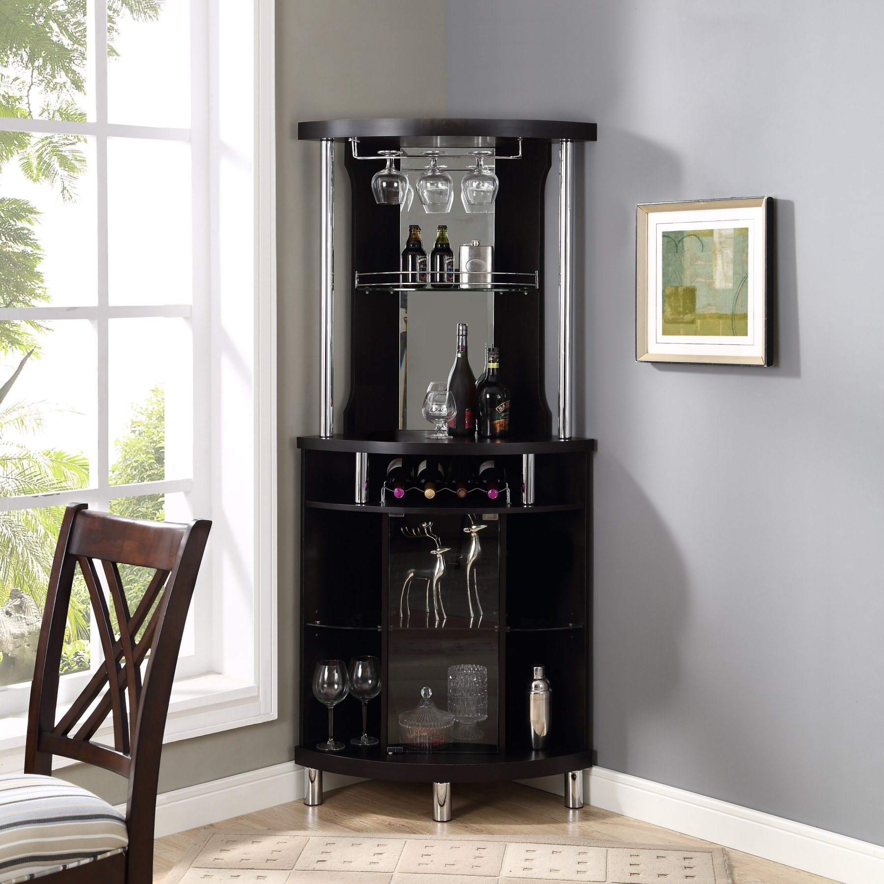 Home Source Industries Black Corner Bar Products In 2019 intended for measurements 1800 X 1800