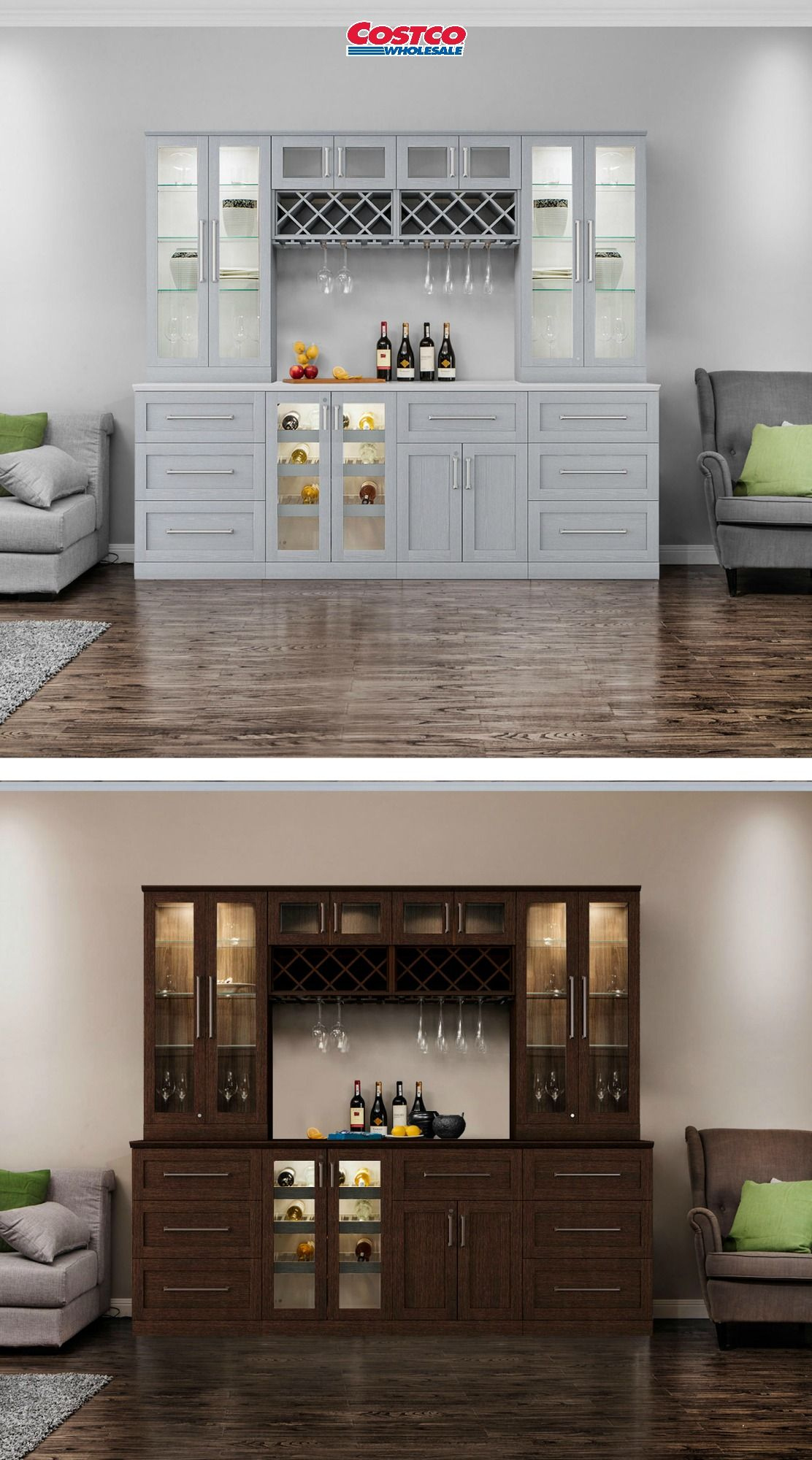 Home Wine Bar 9 Piece Cabinetry Set Newage Products with size 1112 X 2000