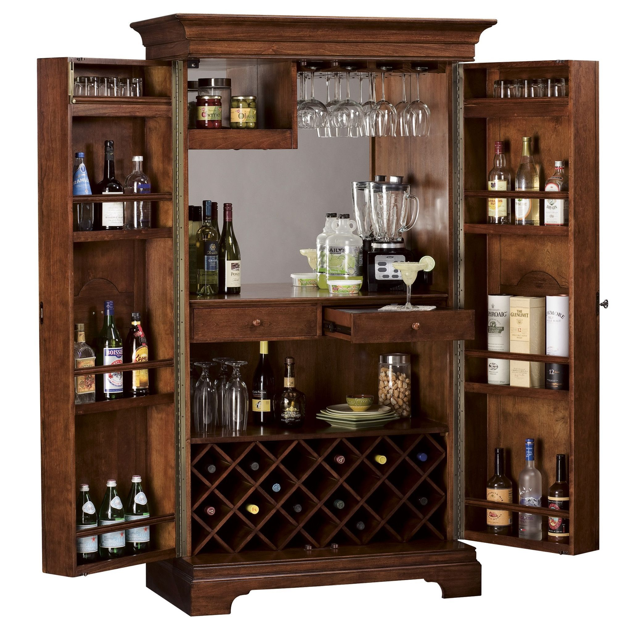 Howard Miller Barossa Valley Wine Bar Cabinet 695 114 In with proportions 2048 X 2048
