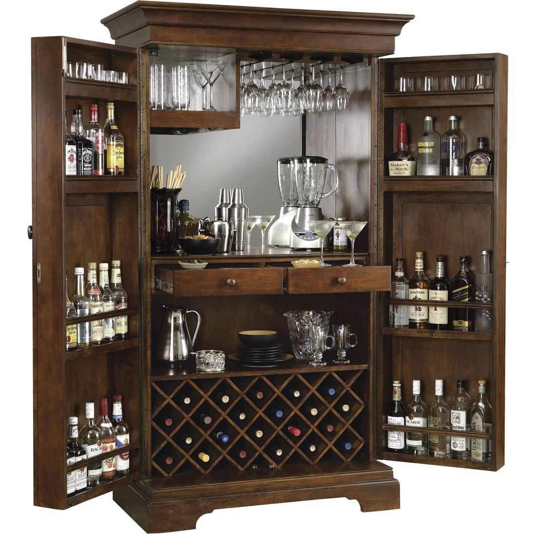Howard Miller Sonoma Wine Bar Cabinet with dimensions 1100 X 1100