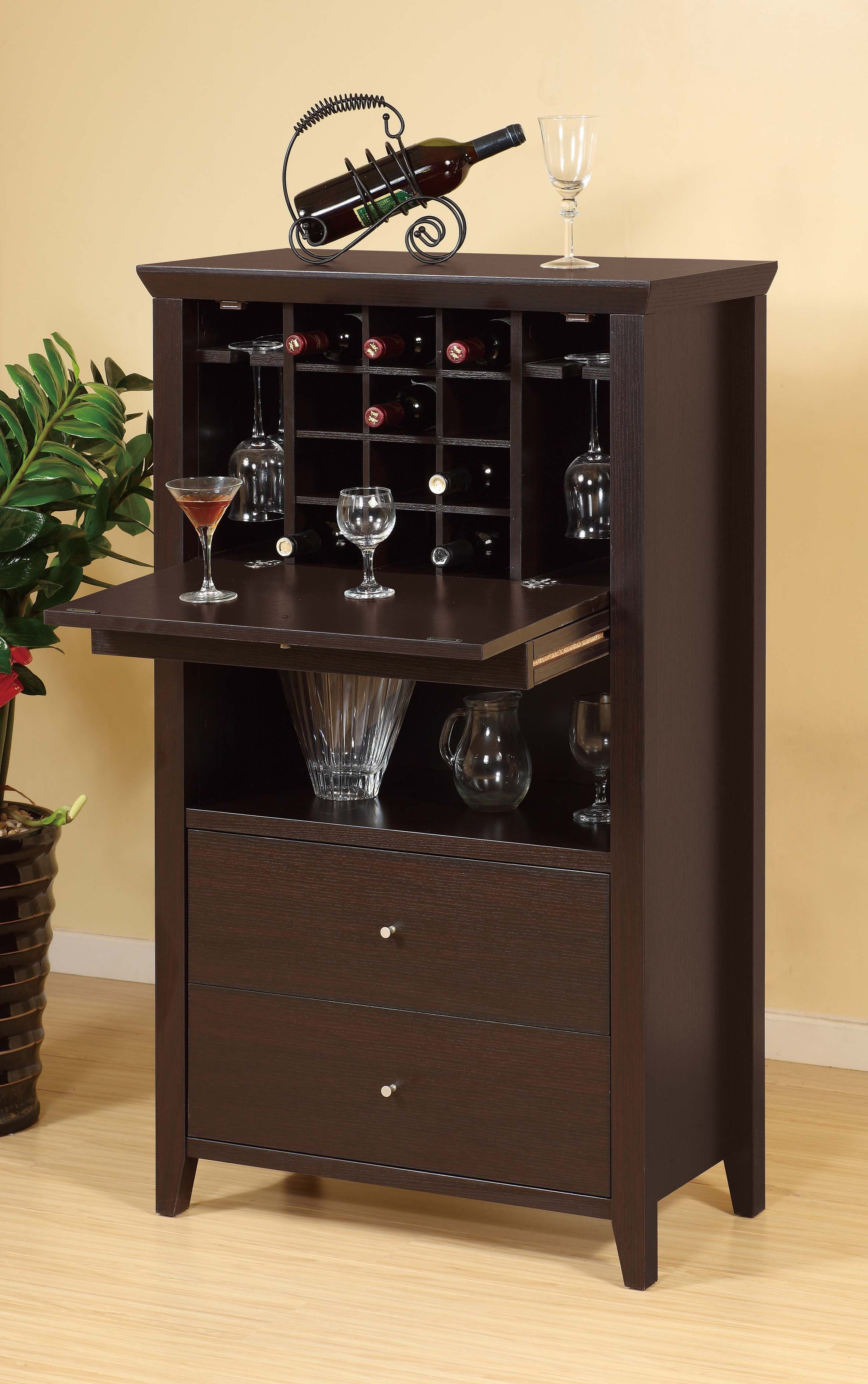 Id Usa Furniture Distributor 13806 Flip Down Bar Cabinet pertaining to sizing 2362 X 3764