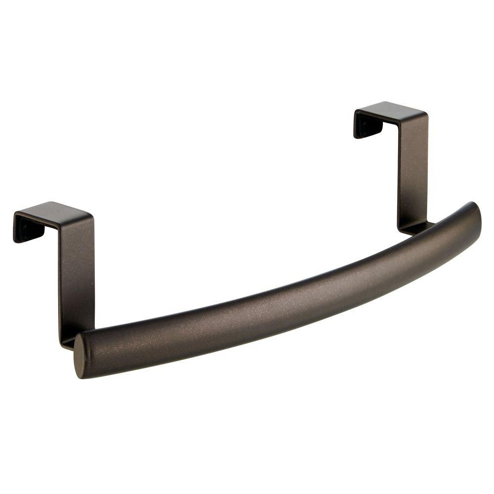 Interdesign Axis 975 In Over The Cabinet Curve Towel Bar In Bronze within size 1000 X 1000
