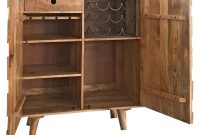 Jaipur Hexagonal Mango Wood Compact Bar Cabinet inside dimensions 1000 X 789