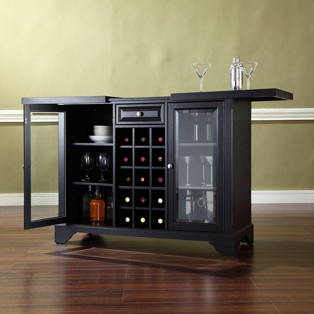 Lafayette Black Bar With Sliding Top inside proportions 1000 X 1000