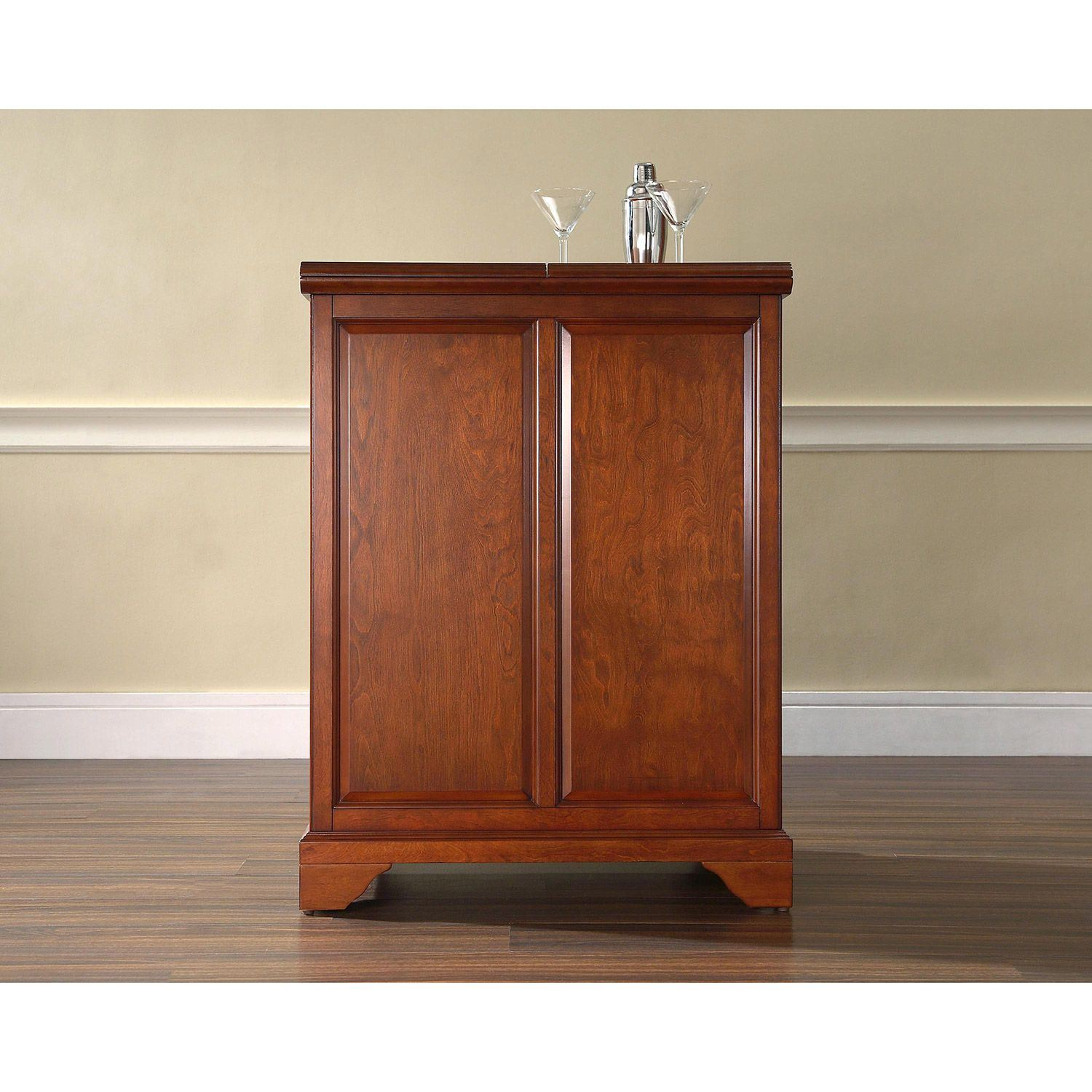 Lafayette Expandable Bar Cabinet Cherry D Kf40001bch intended for proportions 1500 X 1500