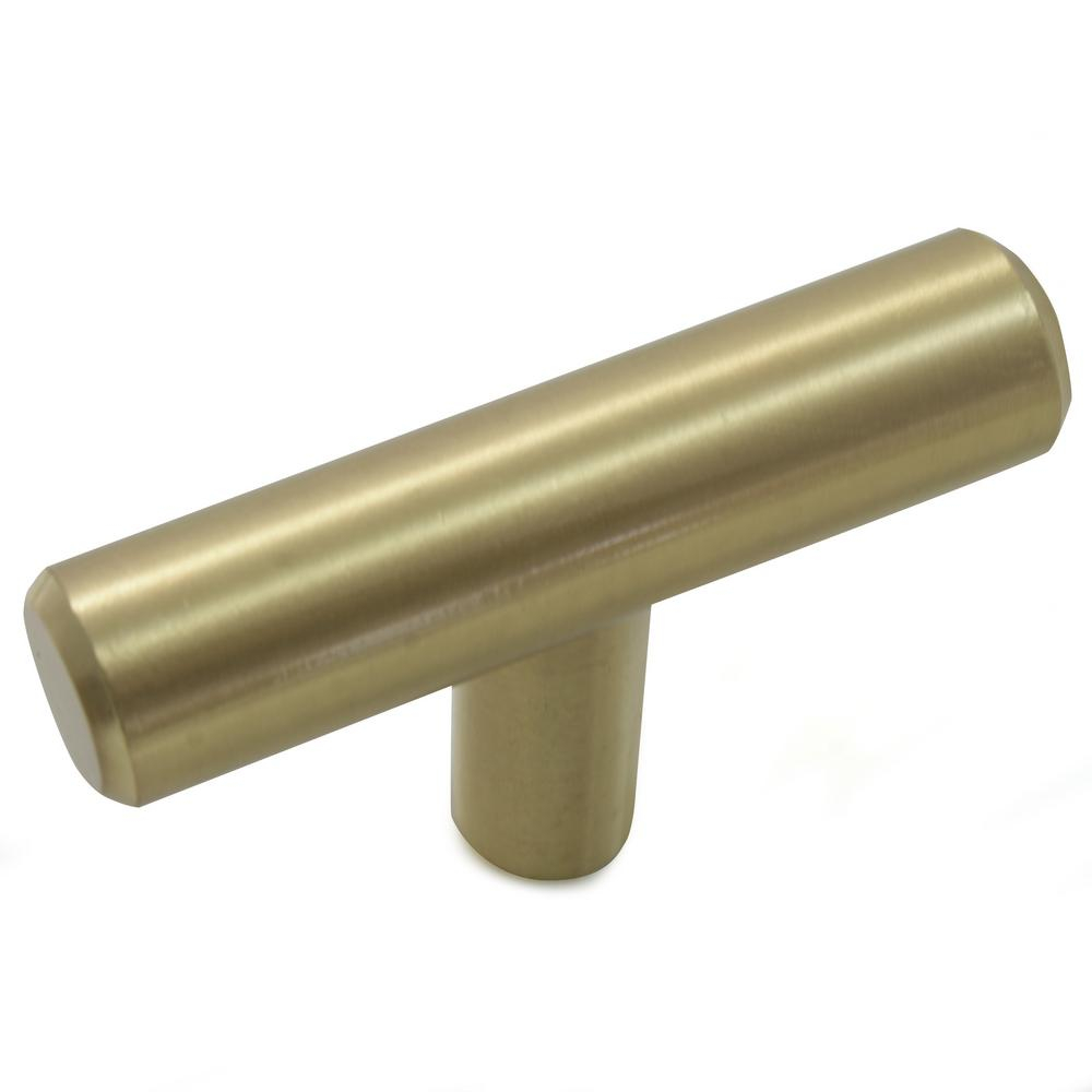 Laurey Melrose 2 In Satin Brass T Bar Cabinet Knob pertaining to dimensions 1000 X 1000