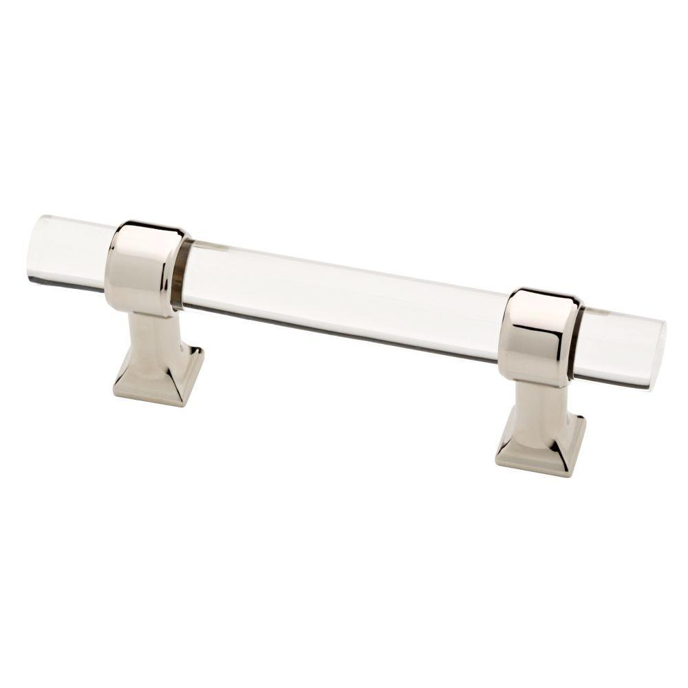 Liberty 3 In 76 Mm Center To Center Polished Nickel And Clear Acrylic Bar Drawer Pull within measurements 1000 X 1000