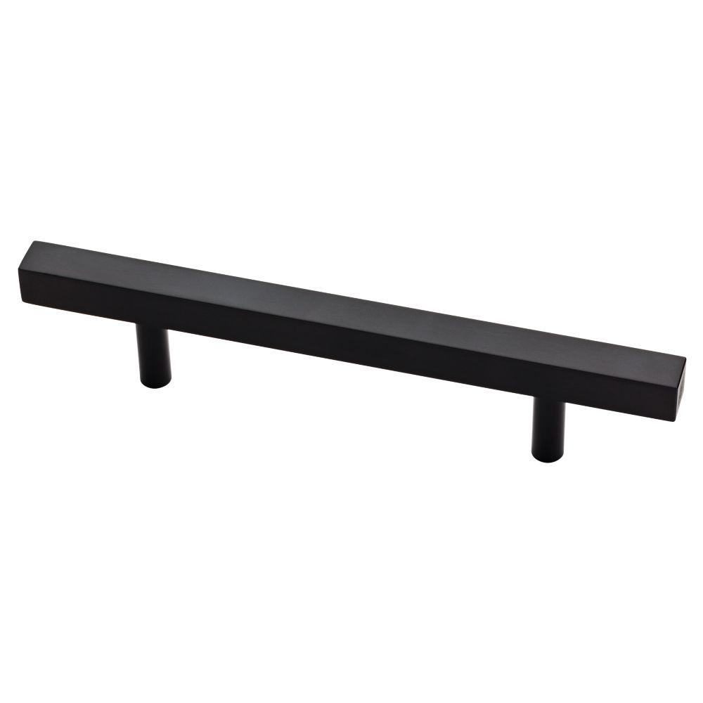 Liberty Square 3 34 In 96mm Center To Center Matte Black Bar Pull throughout measurements 1000 X 1000