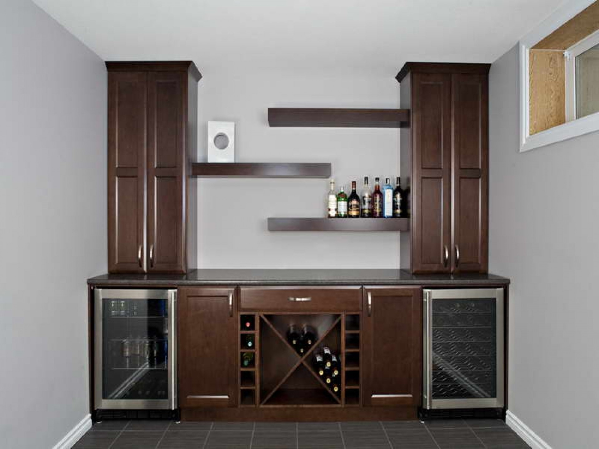 Living Room Amazing Custom Bar Cabinets For Home With Wall in dimensions 1920 X 1440