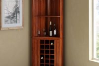 Louis Rustic Solid Wood Corner Bar Cabinet inside dimensions 1200 X 1200