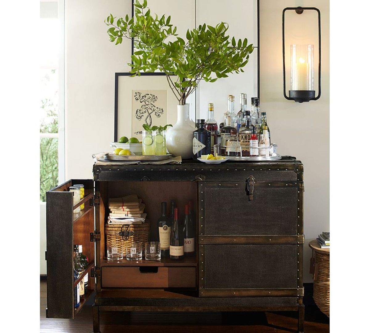 Ludlow Trunk Bar Cabinet Home Ideas In 2019 Modern Home with measurements 1200 X 1080