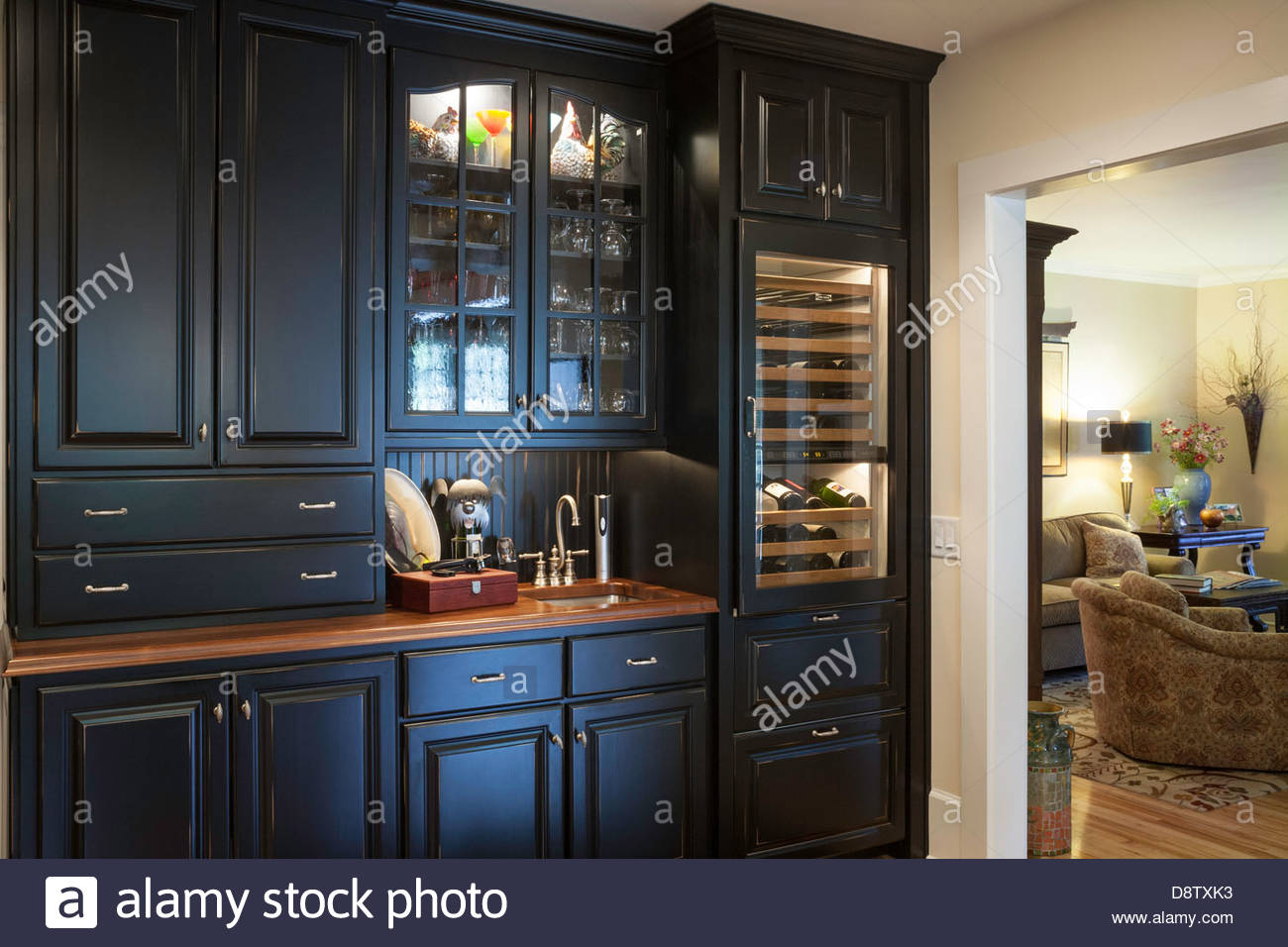 Luxury Home Bar Cabinet And Sink Usa Stock Photo 57096119 inside proportions 1300 X 956
