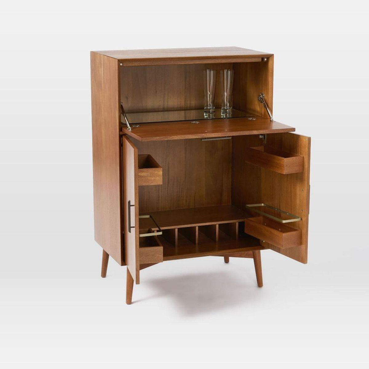 Mid Century Bar Cabinet Large Mid Century Bar Cabinet with regard to proportions 1200 X 1200