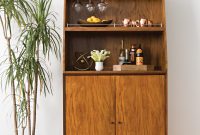 Mid Century Home Bar Cabinet Offering Clean Lines Tapered throughout measurements 4480 X 6720