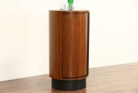 Midcentury Modern 1960s Vintage Teak Round Bar Or Liquor Cabinet Rs Associates throughout sizing 2048 X 1365