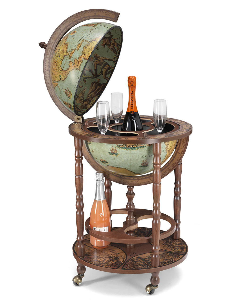 Mobile Minerva Globe Drinks Cabinet Laguna pertaining to measurements 1026 X 1279