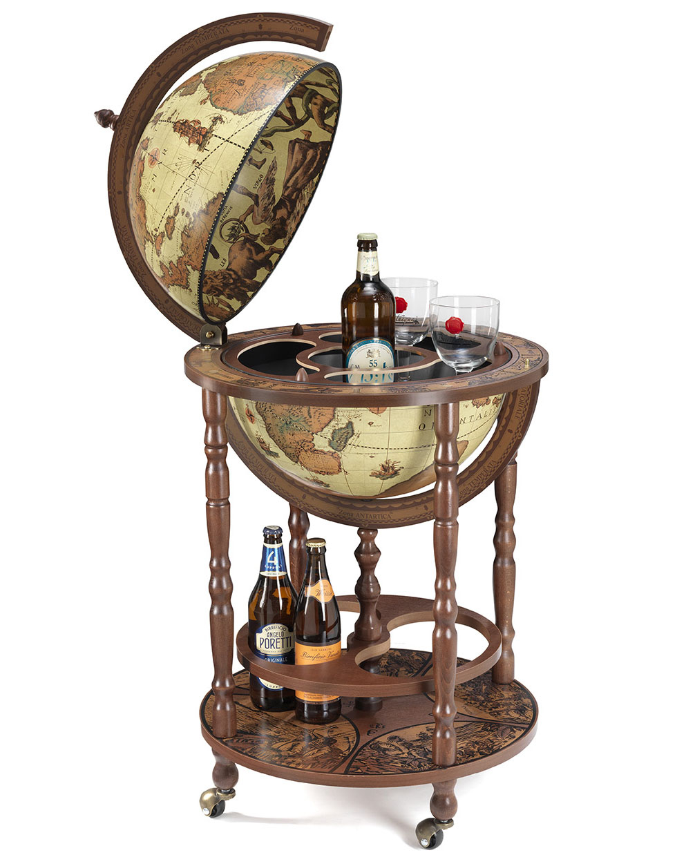 Mobile Minerva Globe Drinks Cabinet Safari with regard to dimensions 1006 X 1254