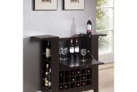 Modesto Brown Modern Dry Bar And Wine Cabinet inside dimensions 1200 X 1200