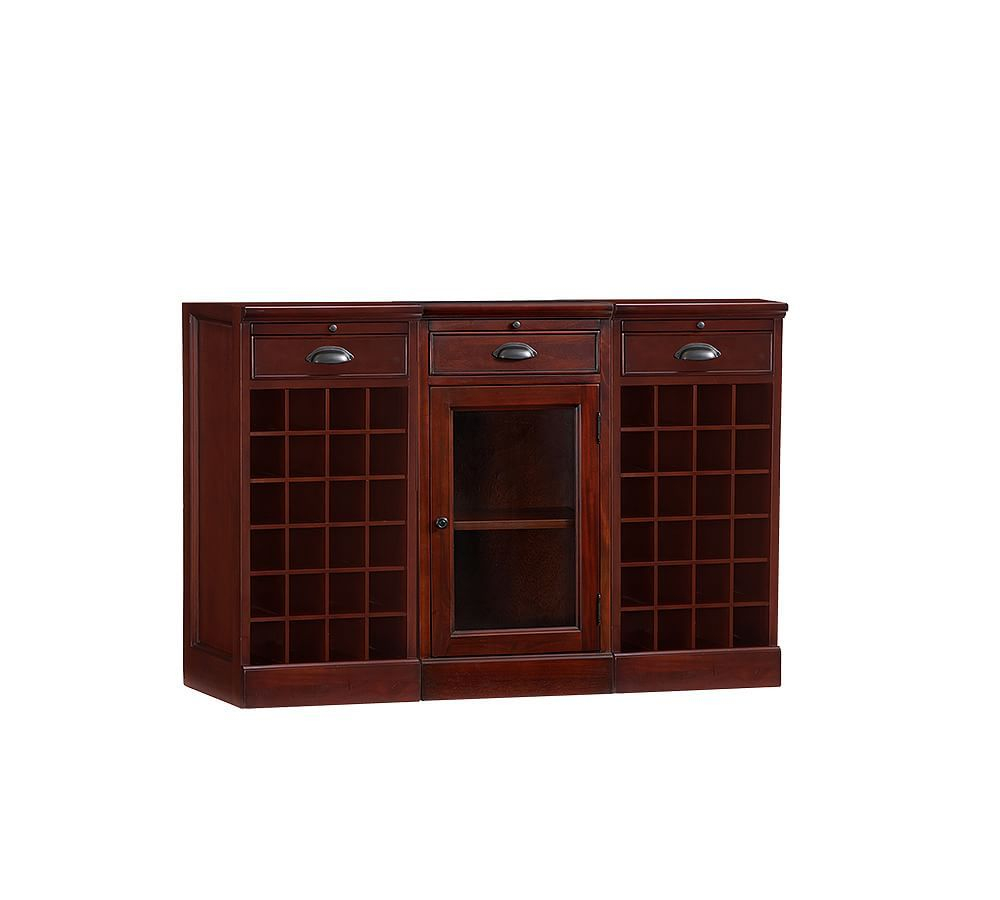 Modular Bar Buffet 2 Wine Bases 1 Glass Door Cabinet with proportions 1000 X 900