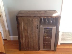 My First Pallet Project Rustic Liquor Cabinet With Built In for sizing 1136 X 852