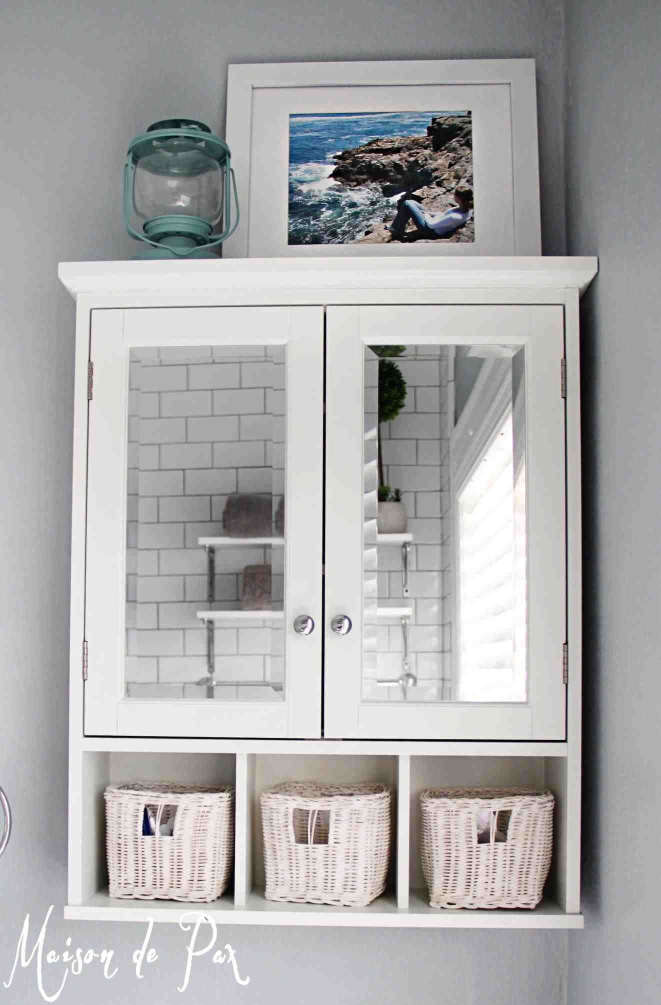 New Post White Bathroom Wall Cabinet With Towel Bar with proportions 1322 X 2010