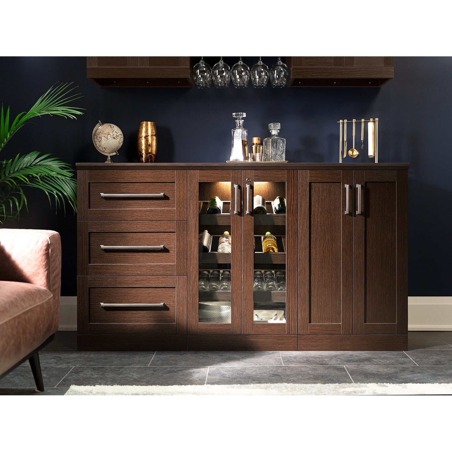 Newage Products Home Bar 5 Piece Cabinet Set 21 with dimensions 1500 X 1500