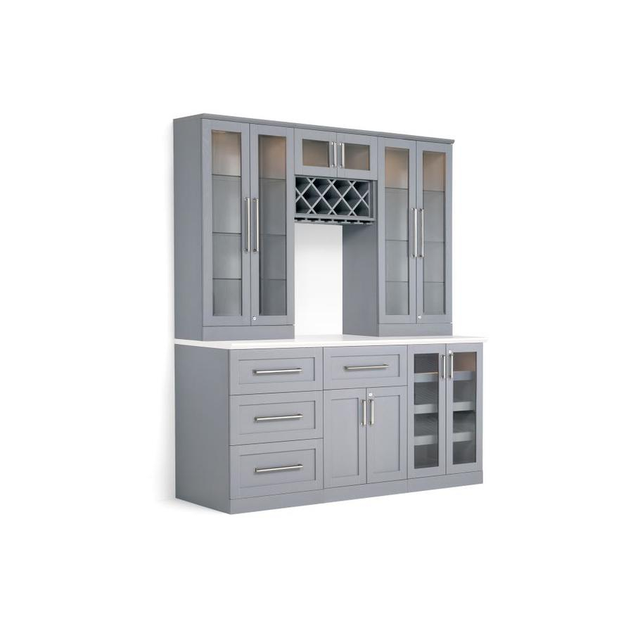 Newage Products Home Bar 72 In X 85 In Rectangle Cabinet Bar regarding proportions 900 X 900