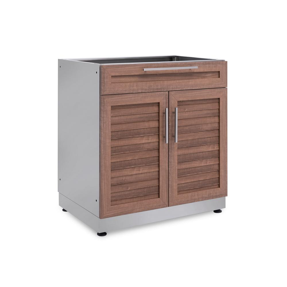 Newage Products Outdoor Kitchen Grove 32 In W X 365 In H X 23 In D Bar Cabinet inside proportions 1000 X 1000