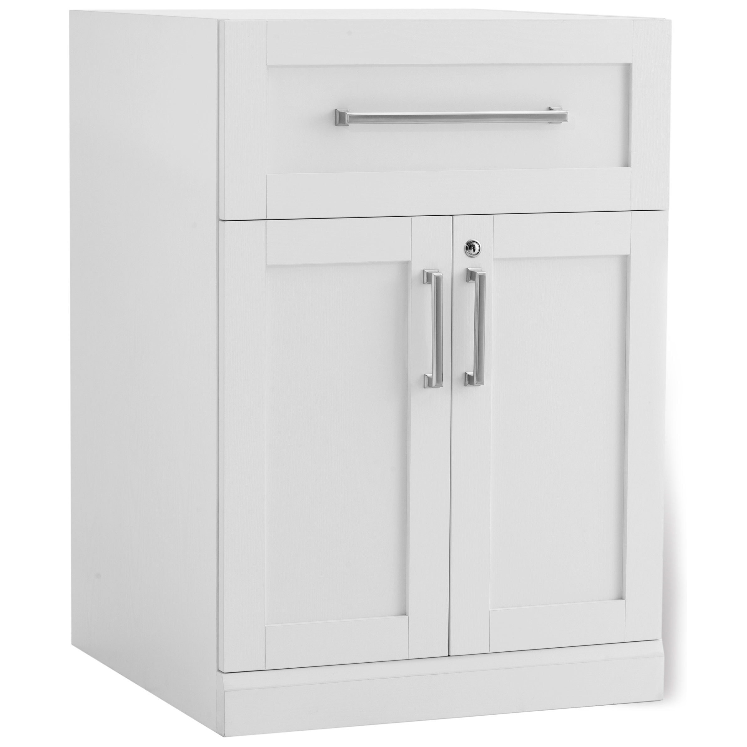 Newage Products White 24 Inch Wide X 24 Inch Deep 2 Door Cabinet Shaker Style Home Bar Cabinet for measurements 2383 X 2383