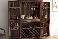 Ohio Rustic Solid Wood 76 Tall Home Wine Bar Cabinet with regard to size 1200 X 1200