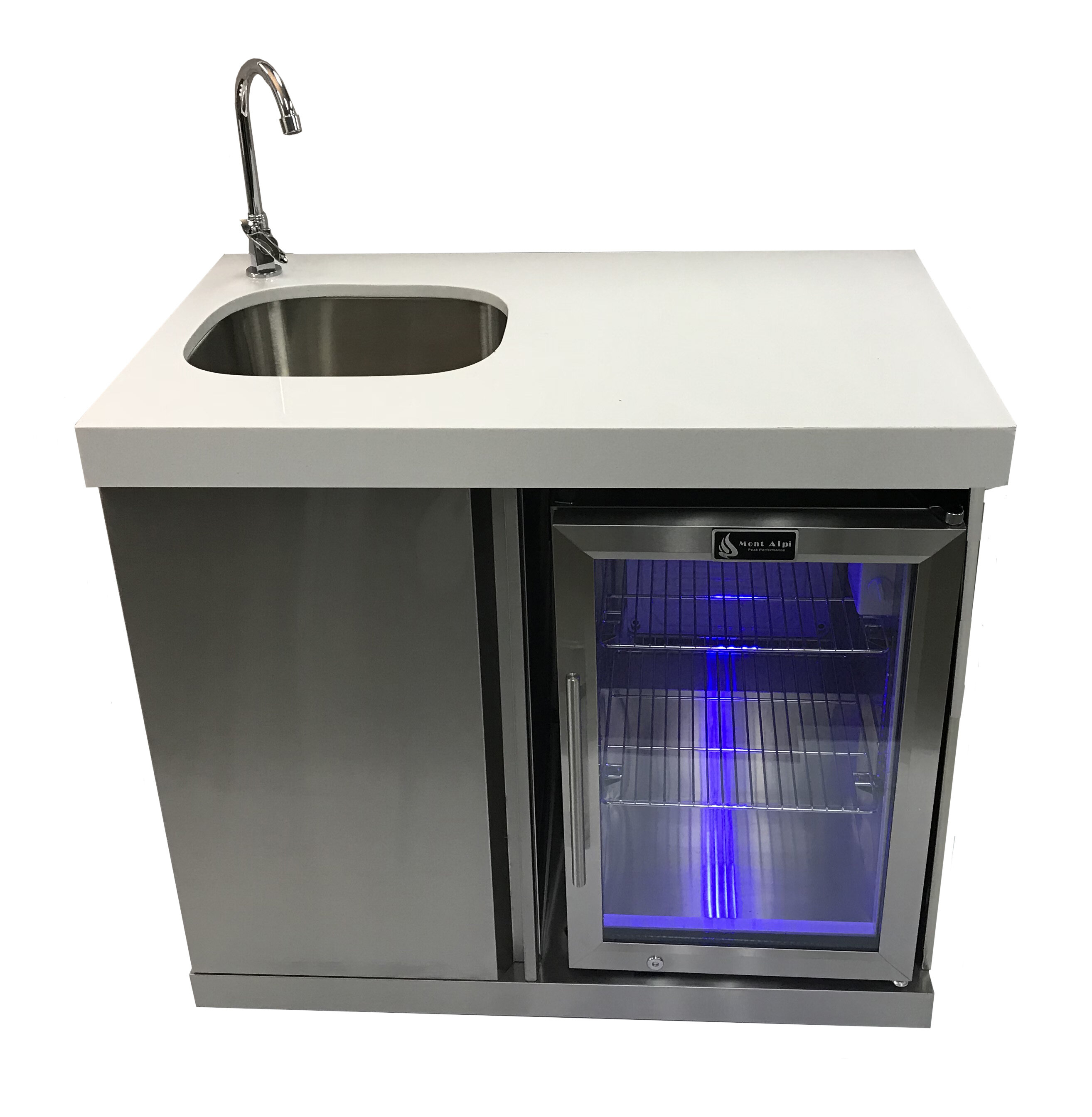 Outdoor Bar Center With Sink And Fridge with proportions 2628 X 2688