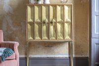 Pascali Brass Drinks Cabinet with dimensions 1000 X 1000