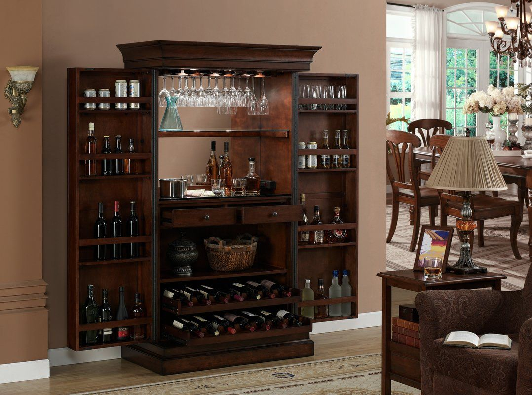 Raleigh Bar Cabinet With Wine Storage In 2019 Living Room with measurements 1078 X 800