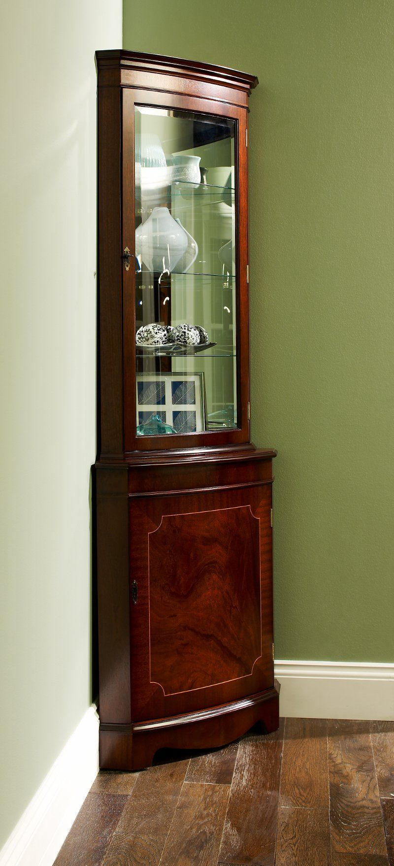 Reproduction Bow Corner Display Cabinet Products I Love In regarding measurements 800 X 1758