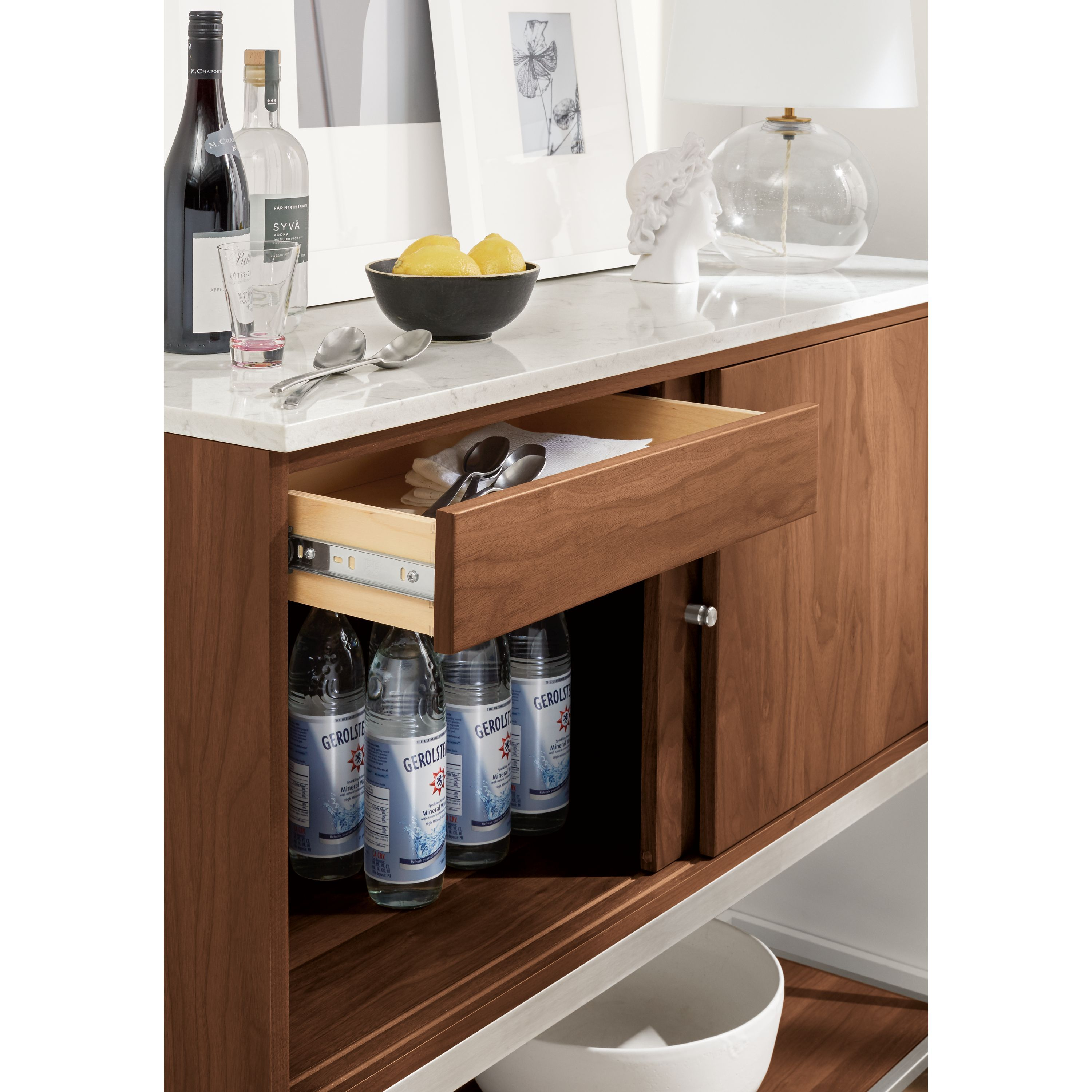 Room Board Linear Bar Cabinet With Quartz Top Products in sizing 3000 X 3000