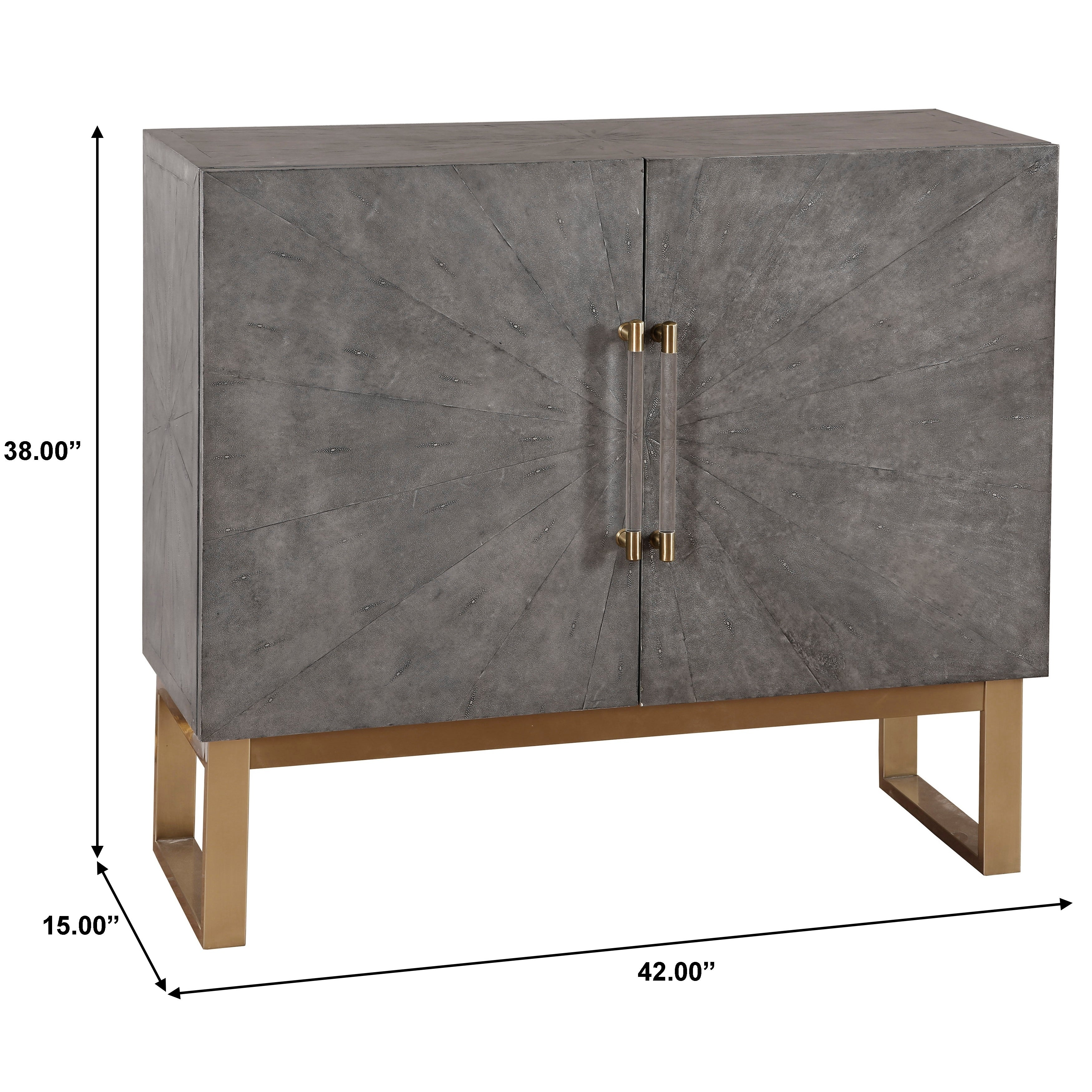 Shagreen 2 Door Bar Cabinet intended for measurements 3500 X 3500