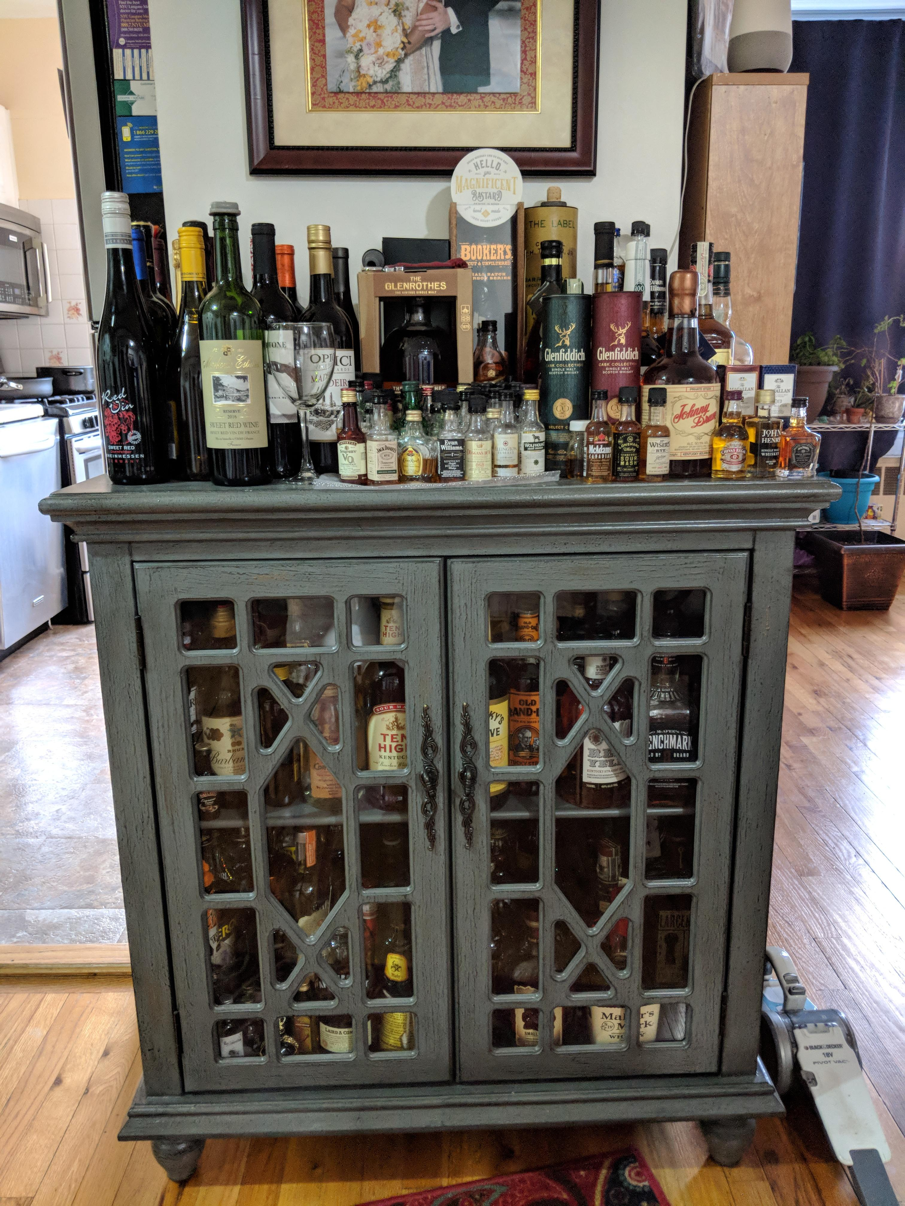Show Us Your Liquor Cabinetbarshelfcountertophooch intended for dimensions 3024 X 4032