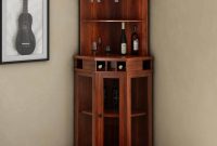 Solid Wood Corner Liquor Cabinet With Glass Doors for size 1200 X 1200