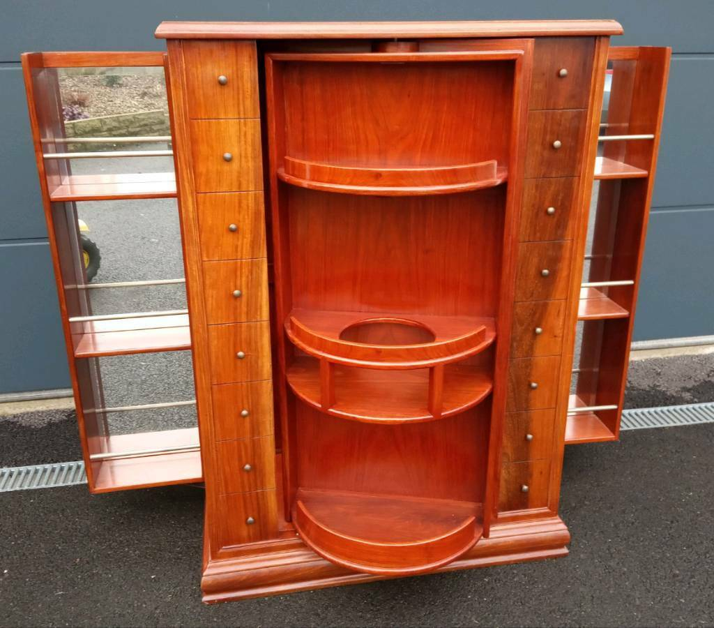 Solid Wood Folding Bar Drinks Cabinet In Somerset Gumtree with sizing 1024 X 900