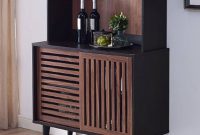 Syren 2 Door Bar Cabinet With Hutch intended for proportions 970 X 970