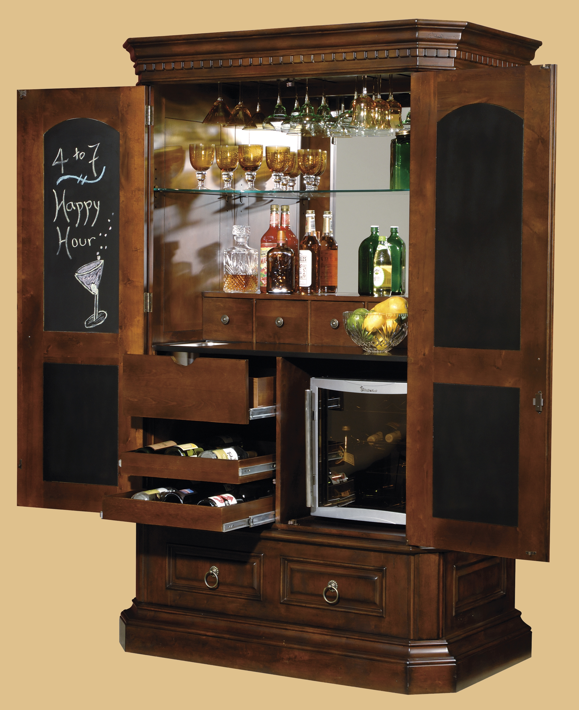Tall Corner Bar Cabinet with dimensions 2350 X 2880