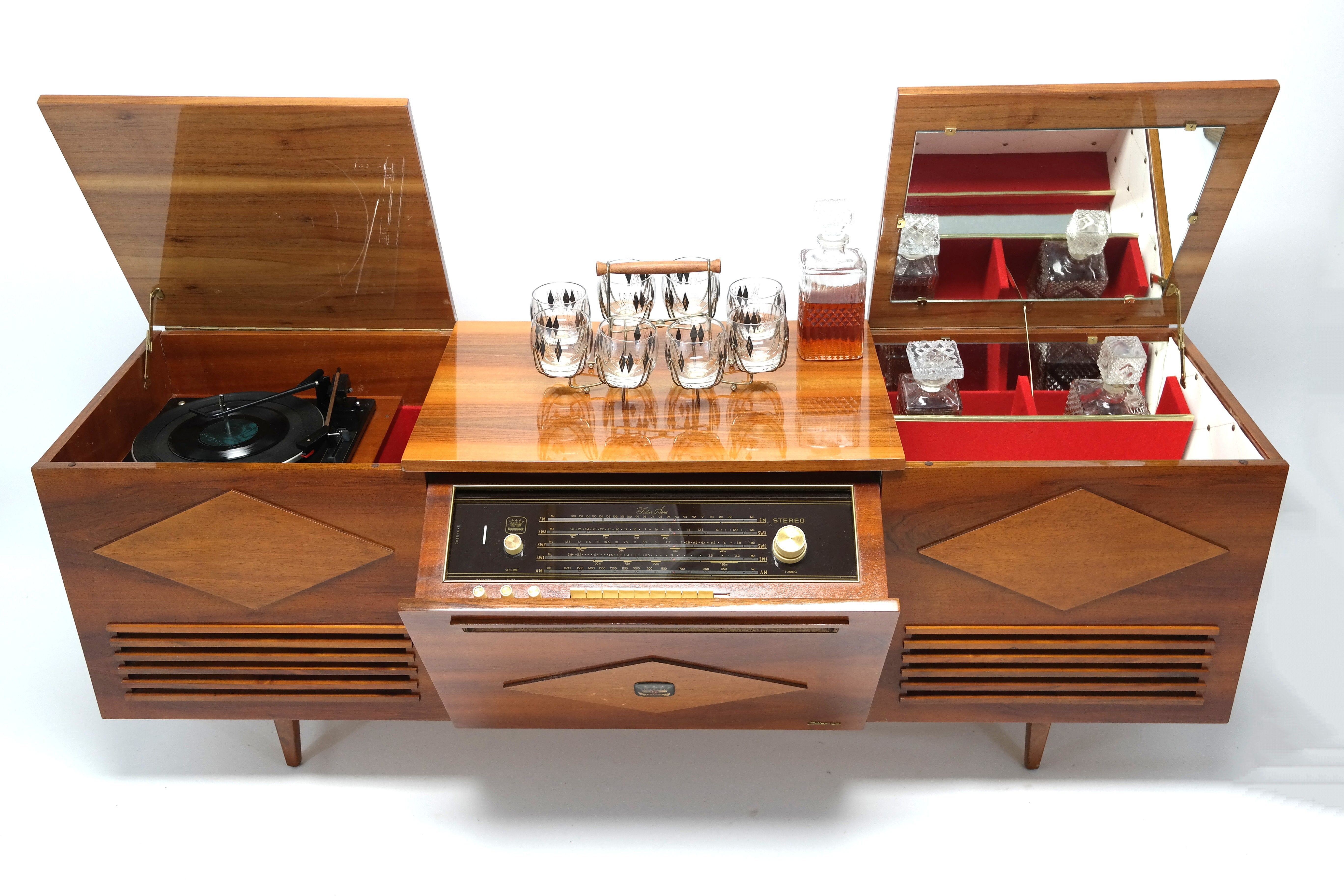 The Famous Koronette Stereo Console With Built In Bar inside dimensions 5472 X 3648
