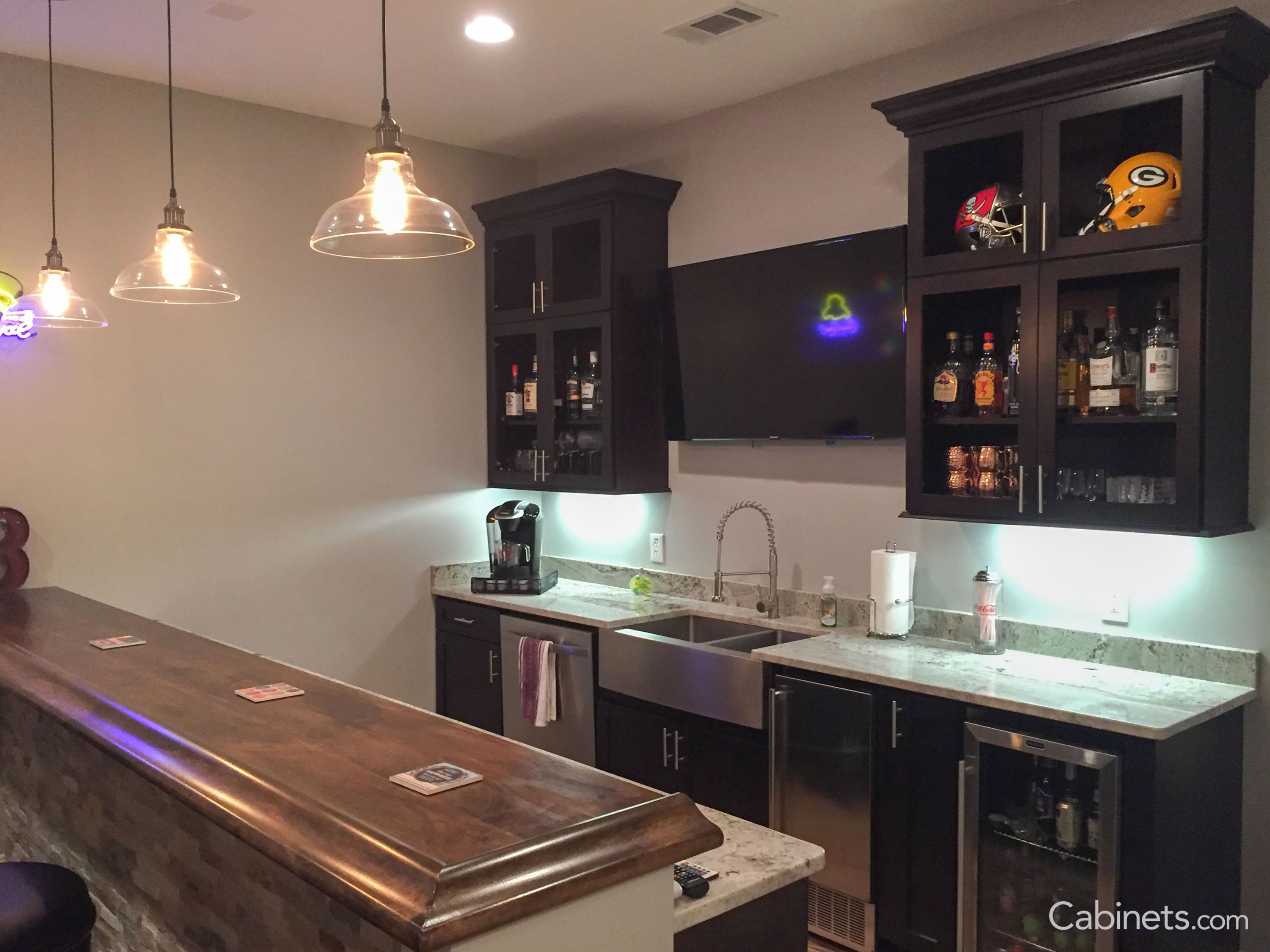 This Home Bar Features Our Colonial Ii Maple Espresso pertaining to dimensions 3000 X 2250